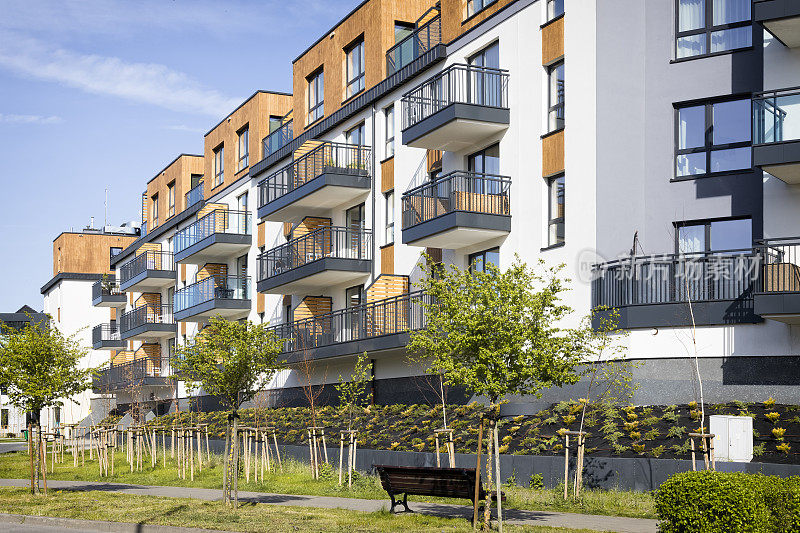 A new housing estate in Międzyzdroje, Poland